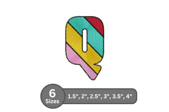 Candy Stripe Alphabet Q: A Designer’s Review