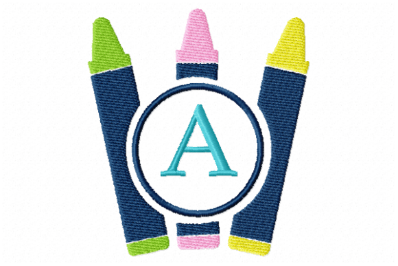 Crayons Frame Monogram Letter a: A Designer’s Review