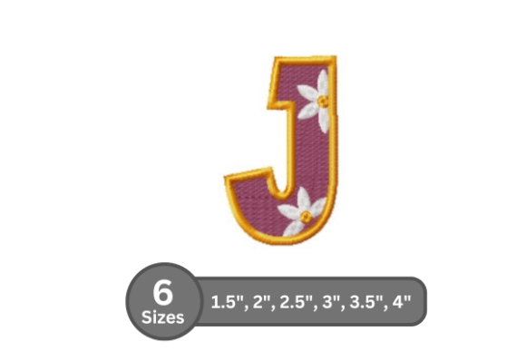 Daisy Joy Alphabet J: A Designer’s Stitch Test