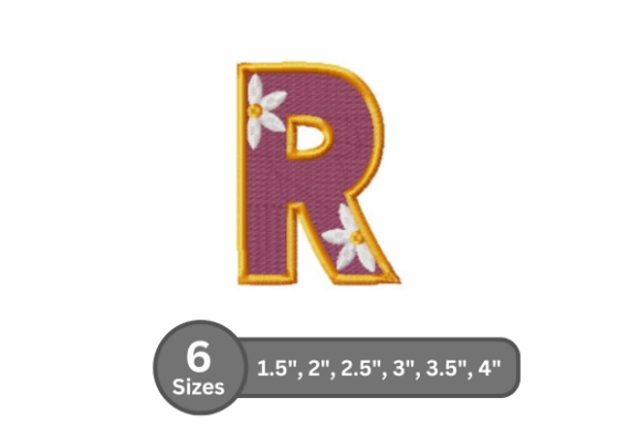 Daisy Joy Alphabet -R: Seasonal Embroidery Review