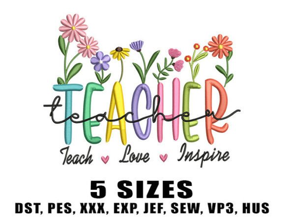 Floral Teacher Life: Embroidery for Boutique Apparel