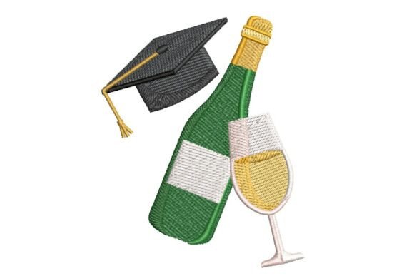 Graduation Champagne: An Embroidery Design Review