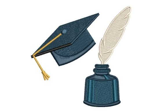 Graduation Hat with Ink and Quill Review